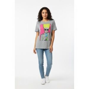NWT Fiorucci Pop Art Tshirt Grey Size Large